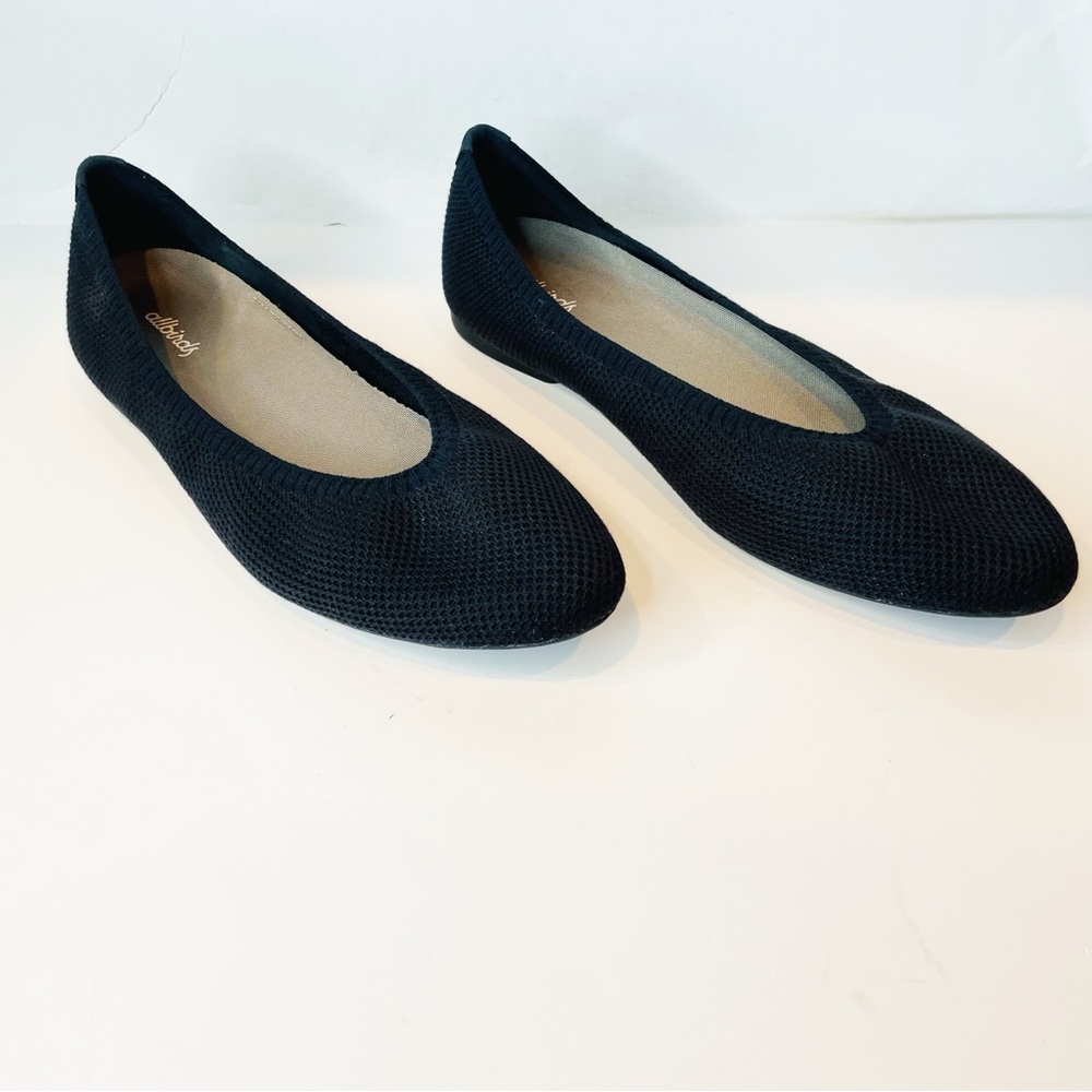 allbirds Black Knit Ballet Flats